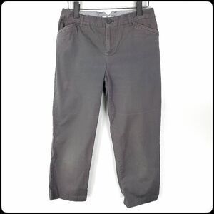 BASS Gray Cropped Capri Cotton Spandex Blend Dress Career Boat Pants Size: 6